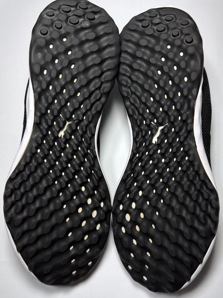 Men’s Size 11 Puma Fusion Foam Black/White Spike-Less Golf Sport Shoes/Sneakers — image 7 of 8